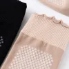 Black silicone with a light pink base and anti-slip patterns, multi-pair socks Application Scenario